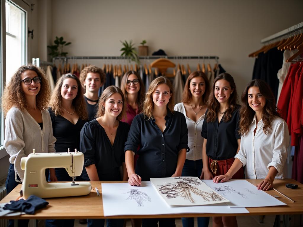 Équipe Éclipse Masqué dans l'atelier parisien