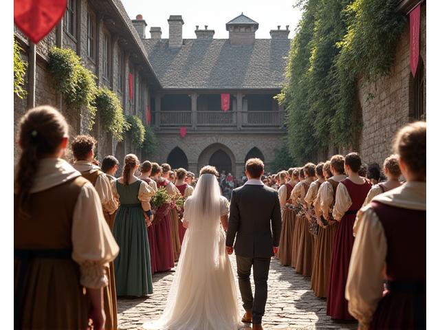 Étude de cas mariage médiéval en château