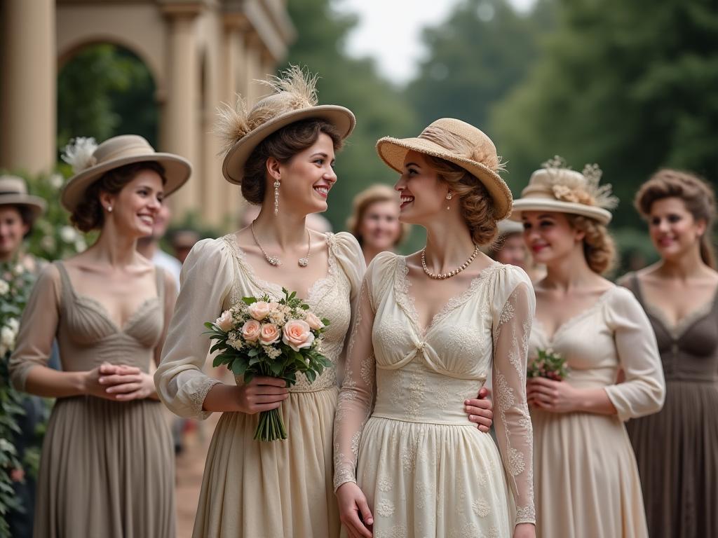 Mariage thème Belle Époque avec costumes d'époque